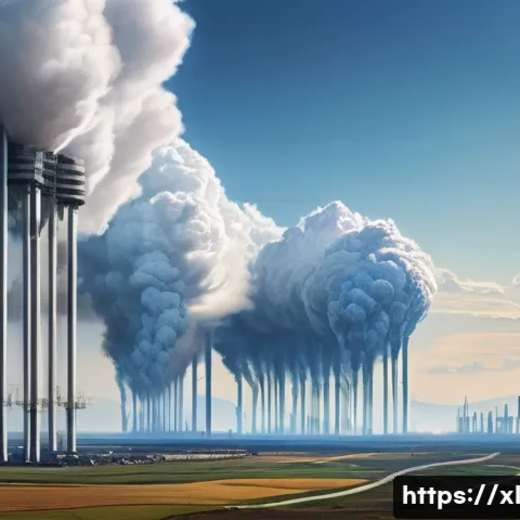 기후 엔지니어링의 윤리적 의사결정 모델 - **Prompt 1: "A futuristic landscape showcasing large-scale climate engineering technologies. In the ...